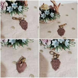 GUCCI RARE VNTGE COPPER GOLD  SOLDIER KNIGHT ZIPPER PULL TAB BAG HANG TAG CHARM